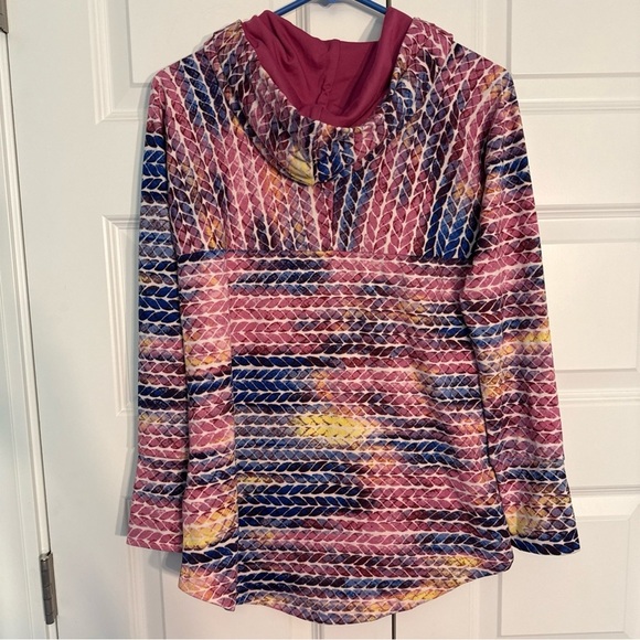 NWT LuLaRoe Small  Amber Lightweight Hoodie Unicorn Multicolor Pink - Picture 9 of 9